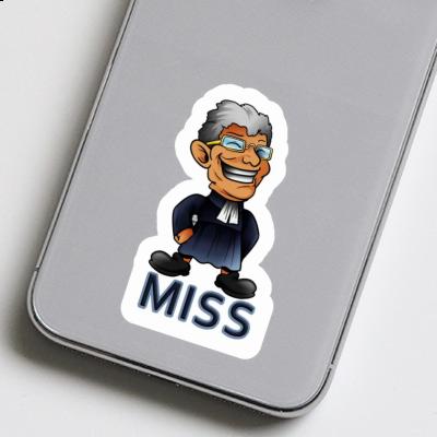 Sticker Miss Pastor Notebook Image