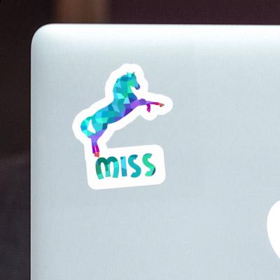 Sticker Horse Miss Notebook Image