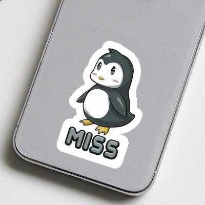 Aufkleber Pinguin Miss Laptop Image