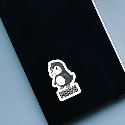 Sticker Miss Pinguin Laptop Image