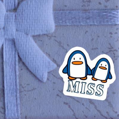 Sticker Penguin Miss Gift package Image