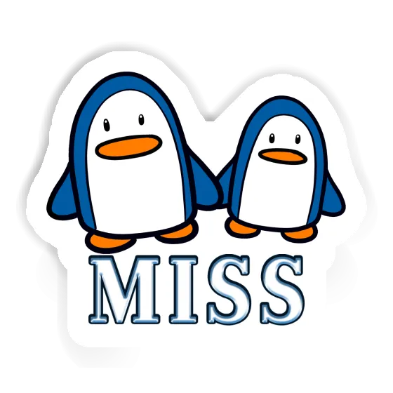 Sticker Penguin Miss Notebook Image