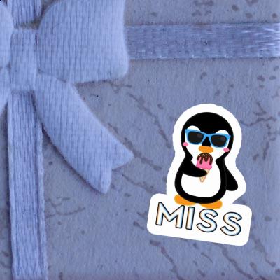 Autocollant Pingouin Miss Gift package Image