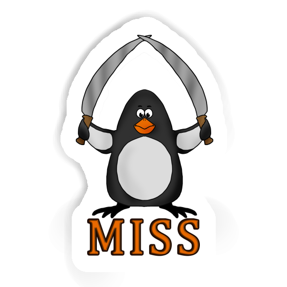 Autocollant Pingouin de combat Miss Gift package Image