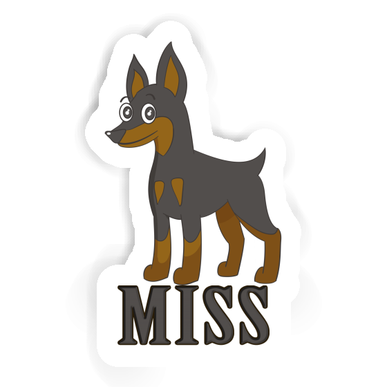 Aufkleber Pinscher Miss Gift package Image