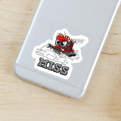 Sticker Snow groomer Miss Notebook Image