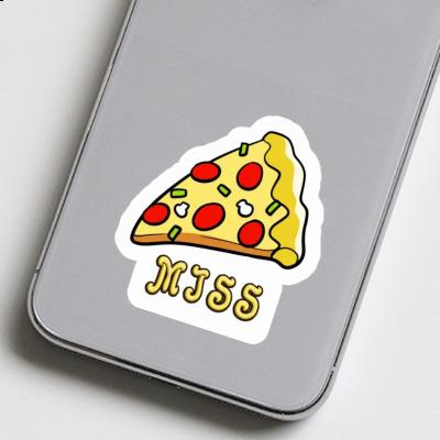 Pizza Aufkleber Miss Image