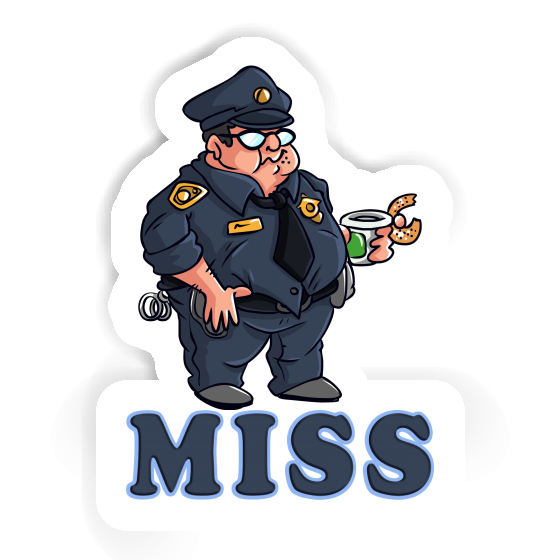 Sticker Police Officer Miss Gift package Image