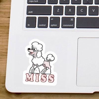 Autocollant Miss Caniche Laptop Image