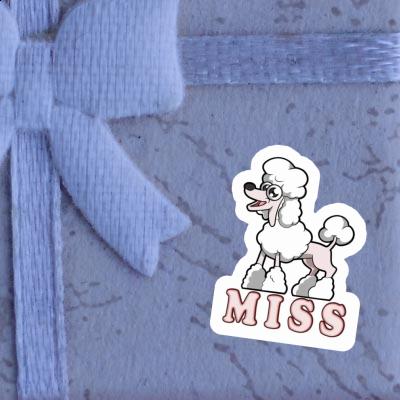 Miss Sticker Poodle Image