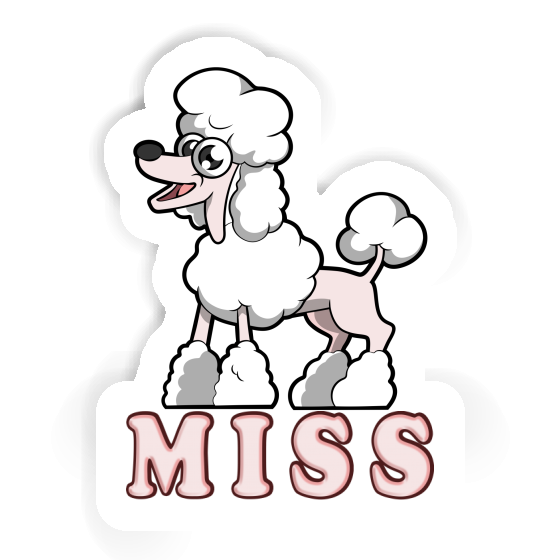 Pudel Sticker Miss Gift package Image