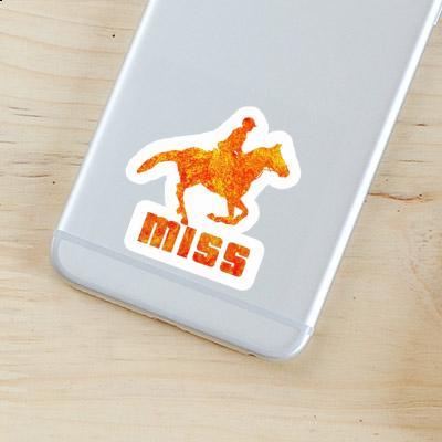 Sticker Horse Rider Miss Gift package Image