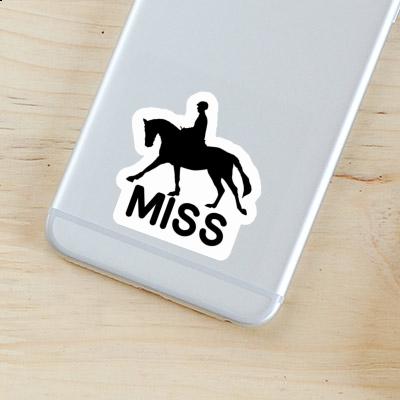 Horse Rider Sticker Miss Image