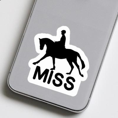 Sticker Horse Rider Miss Image