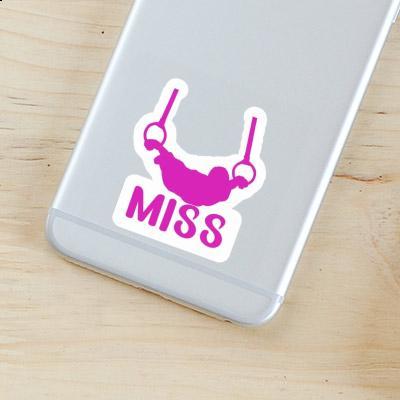 Sticker Miss Ring gymnast Notebook Image