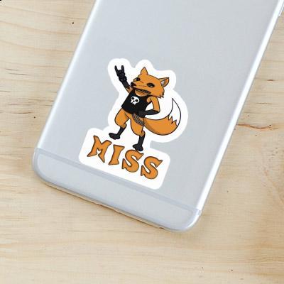 Sticker Fox Miss Notebook Image