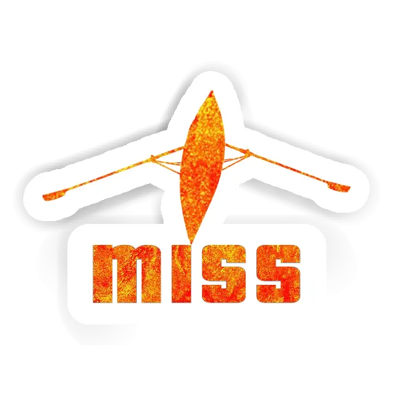 Miss Sticker Rowboat Image