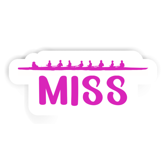 Miss Sticker Rowboat Image