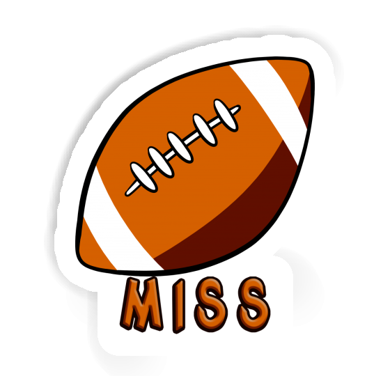 Rugby Sticker Miss Notebook Image