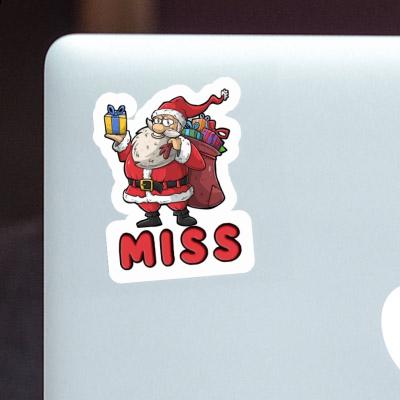 Santa Claus Sticker Miss Notebook Image