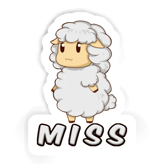 Sticker Miss Sheep Notebook Image