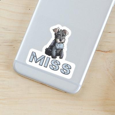 Sticker Miss Schnauzer Laptop Image