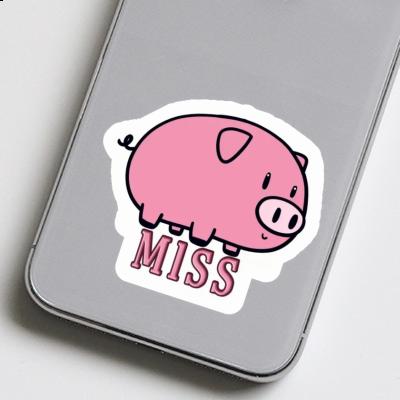 Schwein Aufkleber Miss Image