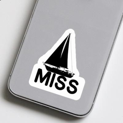 Sticker Sailboat Miss Notebook Image