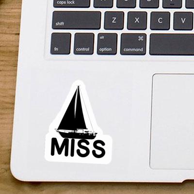 Sticker Sailboat Miss Laptop Image