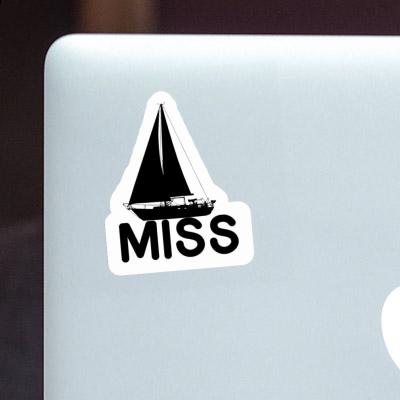 Sticker Sailboat Miss Image