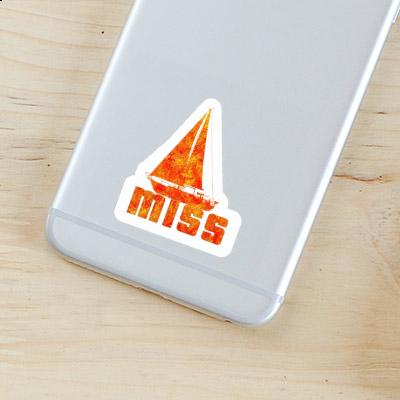 Miss Sticker Sailboat Laptop Image