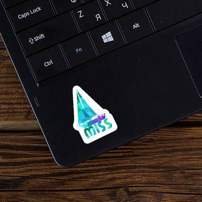 Sailboat Sticker Miss Laptop Image