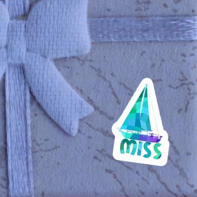 Sailboat Sticker Miss Laptop Image