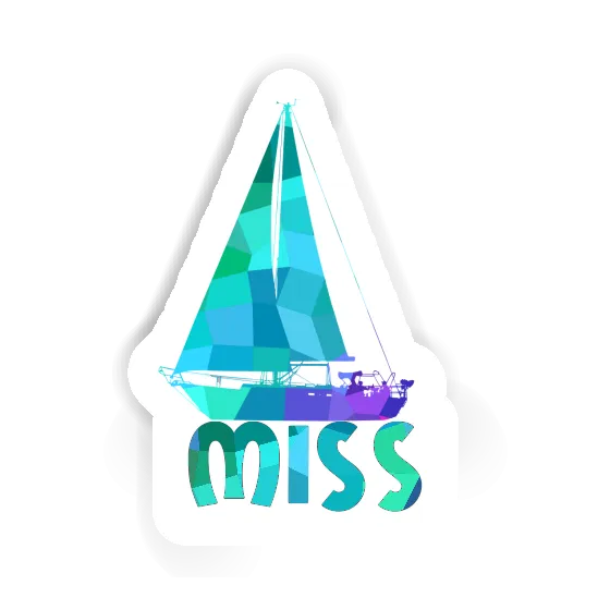 Sailboat Sticker Miss Gift package Image