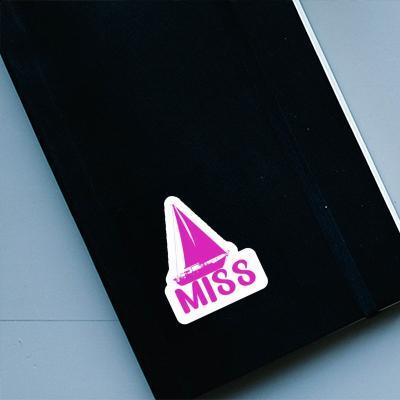 Miss Sticker Sailboat Image