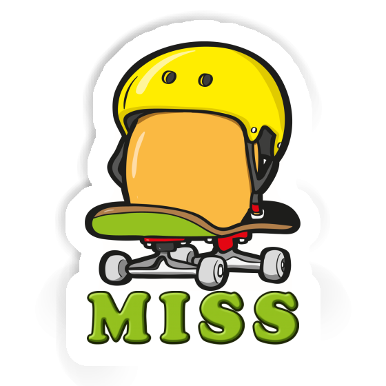 Aufkleber Miss Skateboard-Ei Laptop Image