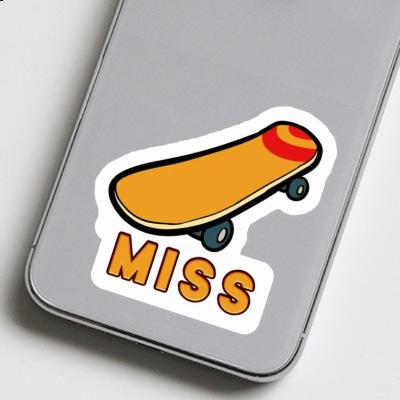 Skateboard Aufkleber Miss Image