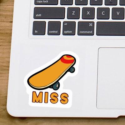 Skateboard Sticker Miss Image