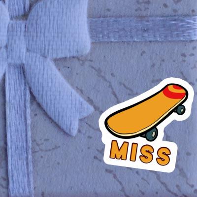 Skateboard Sticker Miss Notebook Image