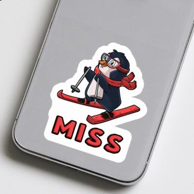 Skier Sticker Miss Image