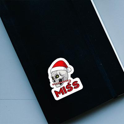 Aufkleber Weihnachtstotenkopf Miss Gift package Image