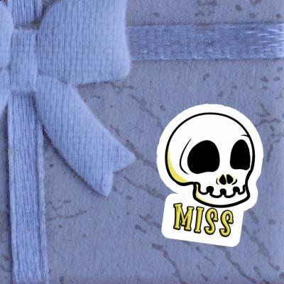 Miss Sticker Skull Image