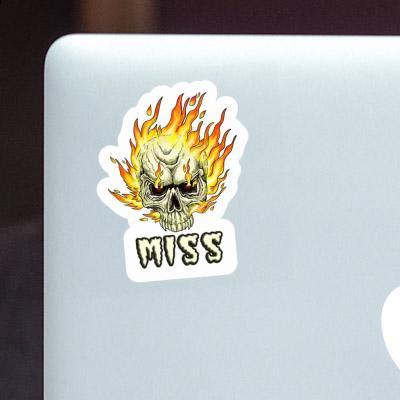 Miss Sticker Skull Notebook Image