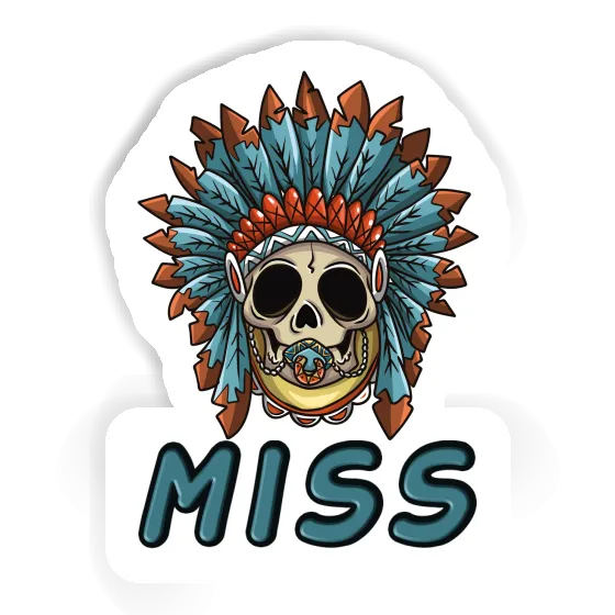 Sticker Miss Baby Totenkopf Gift package Image