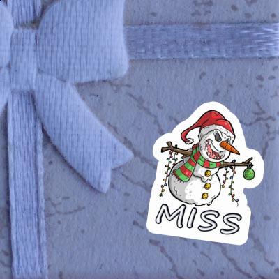 Sticker Bad Snowman Miss Image