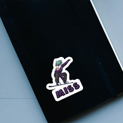 Boarder Sticker Miss Notebook Image