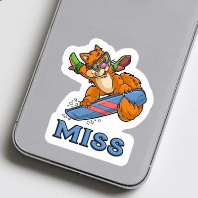 Autocollant Boardeuse Miss Notebook Image