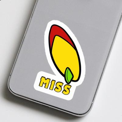 Sticker Surfboard Miss Laptop Image