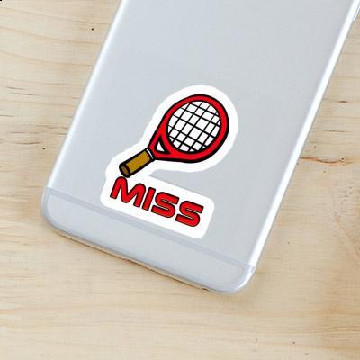 Autocollant Raquette de tennis Miss Gift package Image