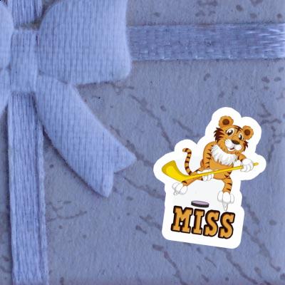 Autocollant Tigre Miss Laptop Image